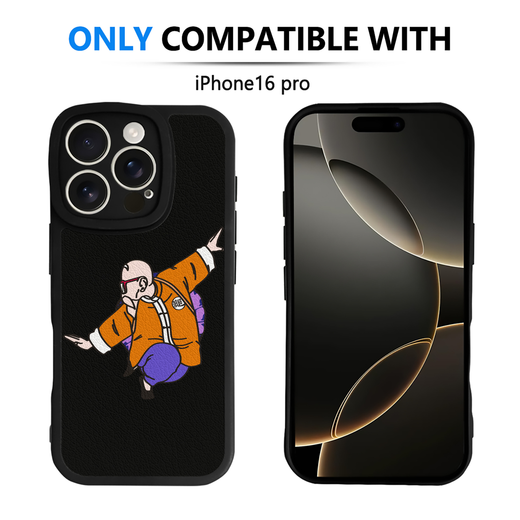 （画像用） ドラゴンボール 亀仙人（かめせんにん） DRAGON BALL Master Roshi Kame Sennin 【iPhone 16シリーズ対応】シリコンスマホケース（レザー調） 材質：シリコン